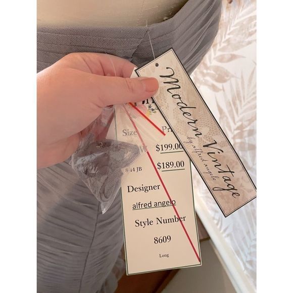 🆕 NWT Alfred Angelo Modern Vintage Dress Size 8 - Picture 6 of 8